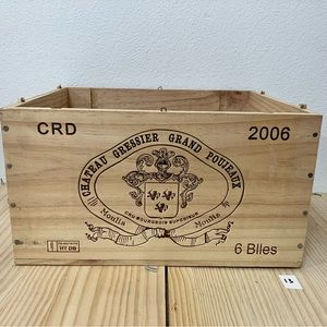 Wine crate, wood crate, wooden wine crate
